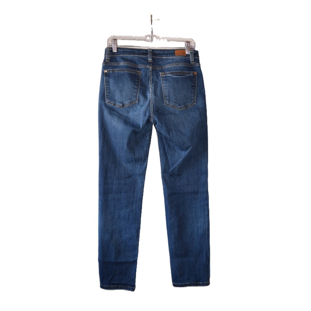 Judy Blue Straight Leg Jeans Womens 11/30 Blue Excellent Medium Wash Stretch - Picture 3 of 8